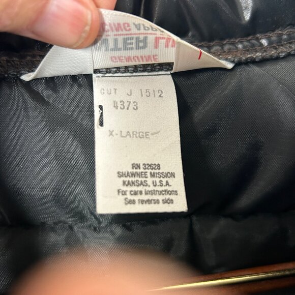 Vintage Center Line Racing Apparel Puffer Vest X-Large Nylon/Polyester Black - Picture 8 of 13